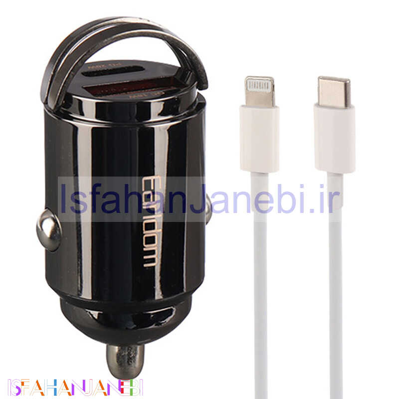 اصفهان جانبی-شارژر فندکی فست شارژ Earldom ES-CC3 QC3.0 PD 3A 20W + کابل تبدیل تایپ سی