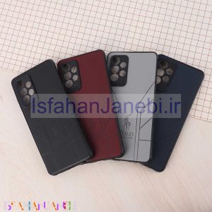 اصفهان جانبی-قاب چرمی Polo Ralph Laren سامسونگ Galaxy A52 / A52s طرح دار محافظ لنزدار