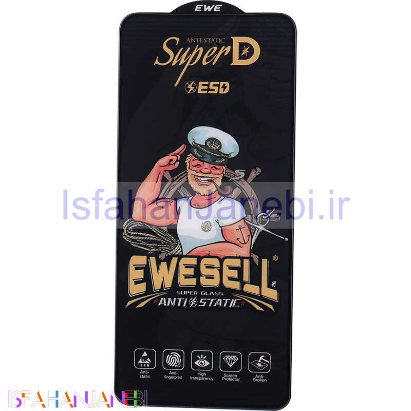 اصفهان جانبی-گلس Super D آنتی استاتیک ESD Ewesell شیائومی Poco X3 / X3 NFC / X3 Pro