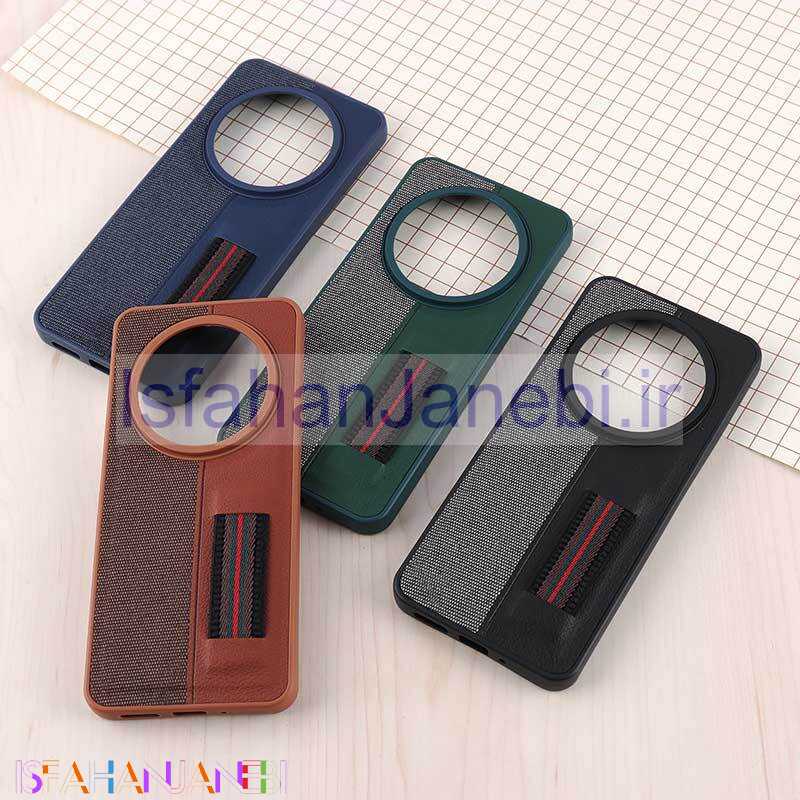 اصفهان جانبی-قاب چرمی فینگر بند شیائومی Redmi 14C / Poco C75 ژله ای