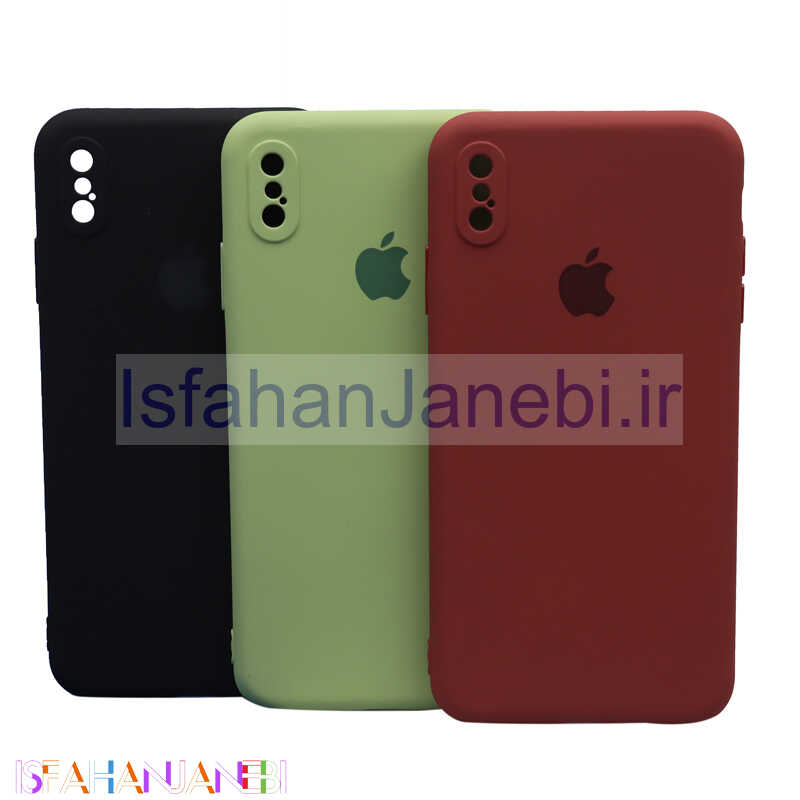 اصفهان جانبی-قاب طرح سیلیکونی محافظ لنزدار iPhone XS Max