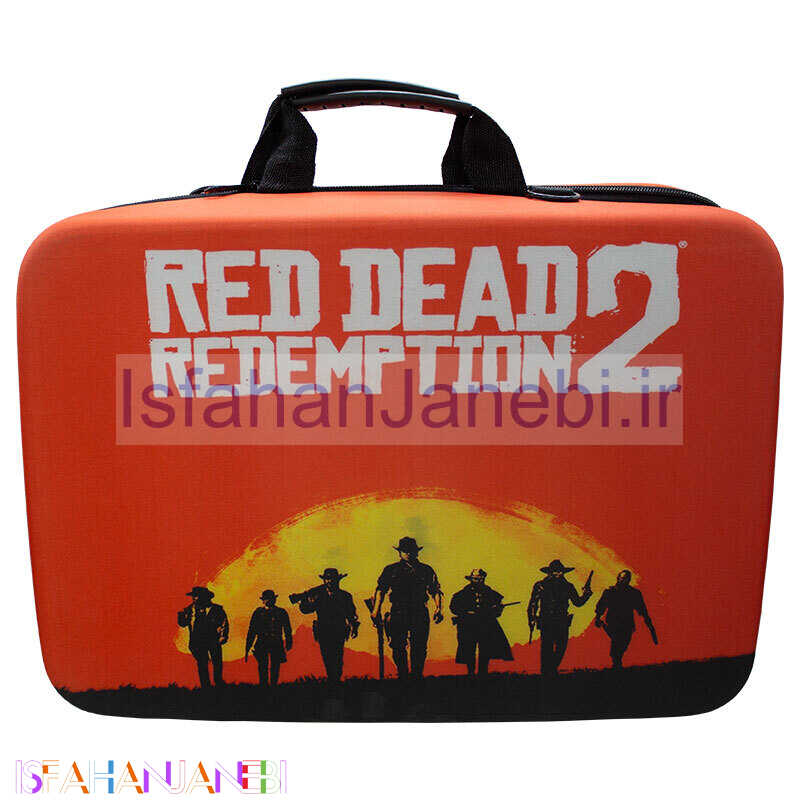 اصفهان جانبی-کیف کنسول بازی PS5 Slim طرح Red Dead Redemption 2 کد 9
