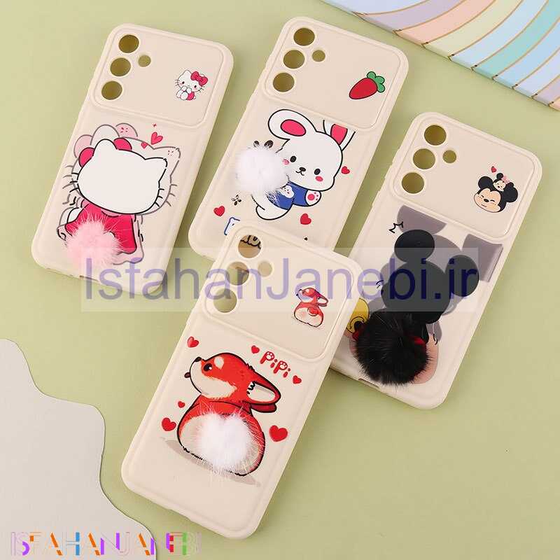 اصفهان جانبی-قاب ژله ای سامسونگ Galaxy A35 دم پشمالو محافظ لنزدار