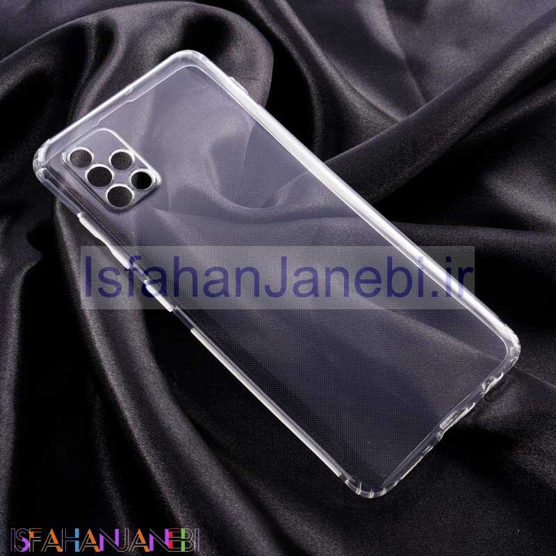 اصفهان جانبی-قاب ژله ای ساده بی رنگ محافظ لنزدار Samsung Galaxy A51