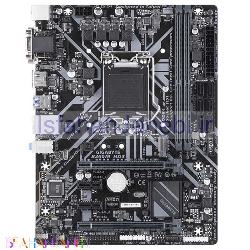 اصفهان جانبی-مادربرد گیگابایت B360M HD3 DDR4