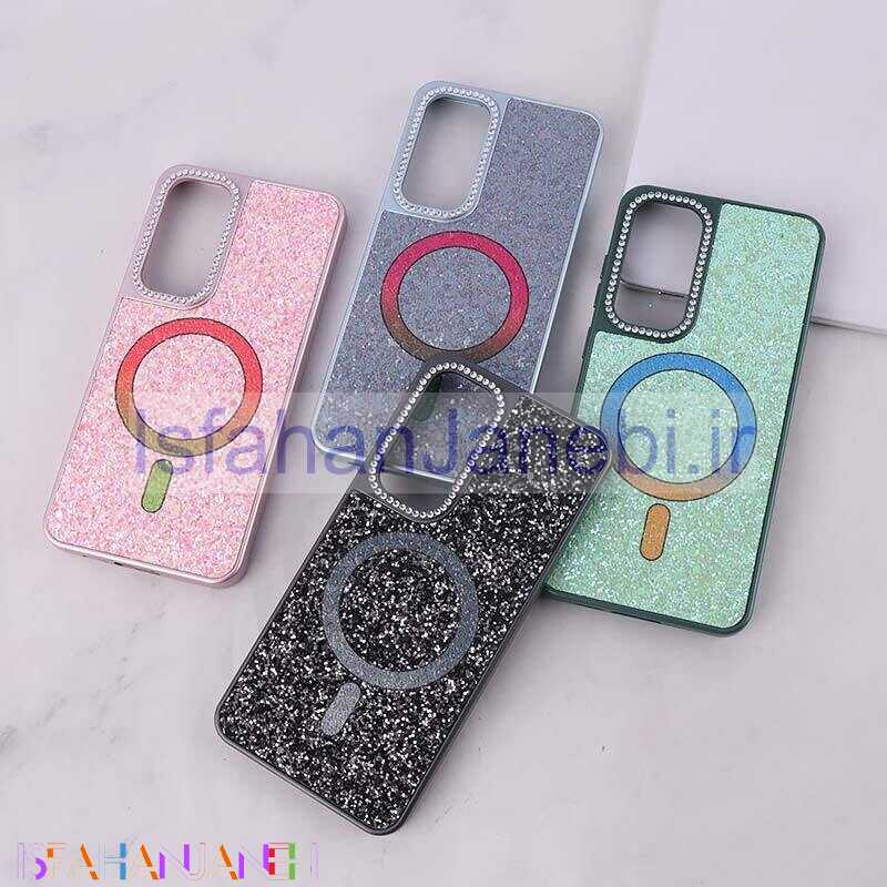 اصفهان جانبی-قاب اکلیلی سامسونگ Galaxy S24 FE نگین دار طرح مگ سیف