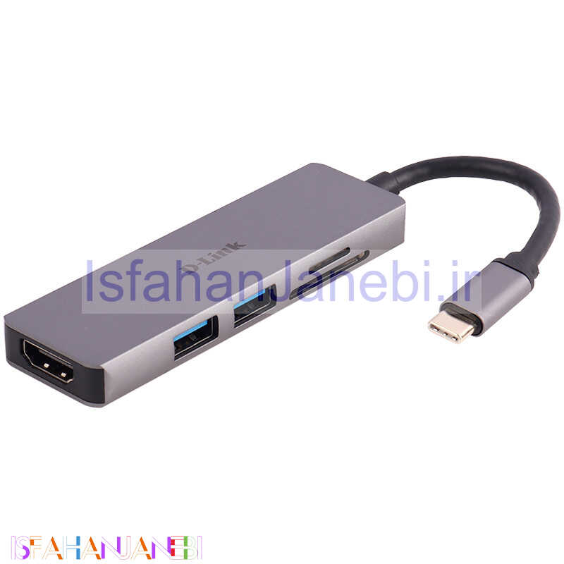 اصفهان جانبی-هاب 6 پورت Type-C دی لینک DUB‑M530