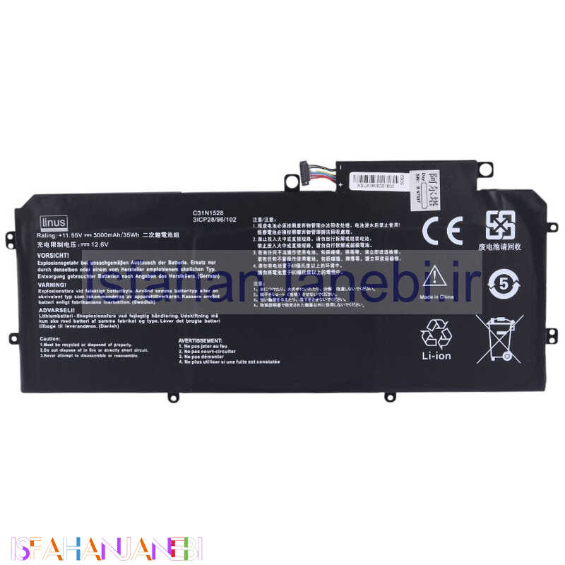 اصفهان جانبی-باتری لپ تاپ ایسوس Linus Asus ZenBook Flip C31N1528 3Cell