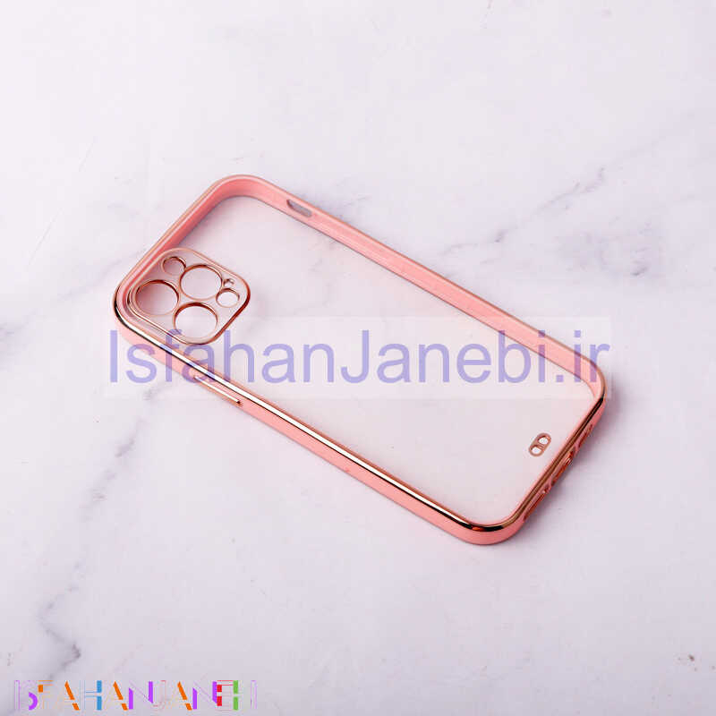 اصفهان جانبی-قاب ژله ای دور رنگی محافظ لنزدار iPhone 12 Pro