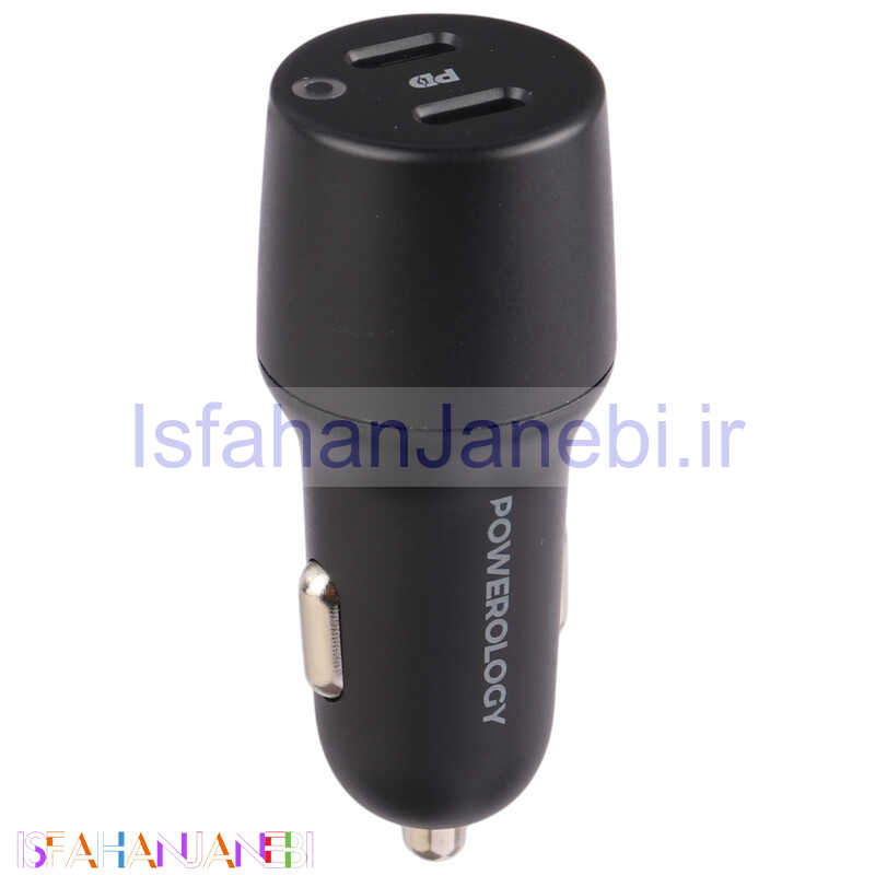 اصفهان جانبی-شارژر فندکی فست شارژ Powerology PCCSR006 PD 3A 35W