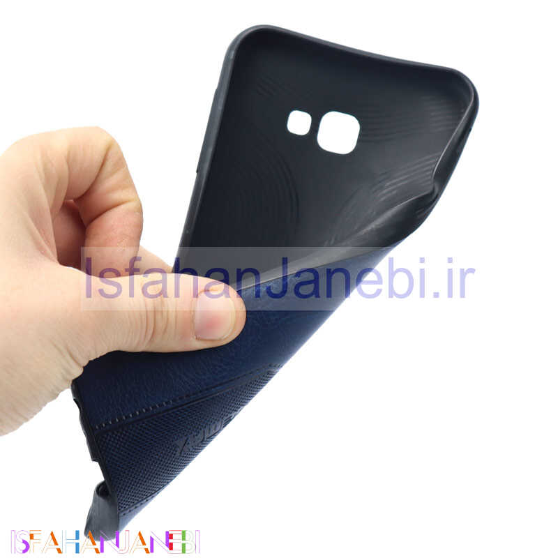 اصفهان جانبی-قاب چرمی Remax سامسونگ J4 Plus آبی