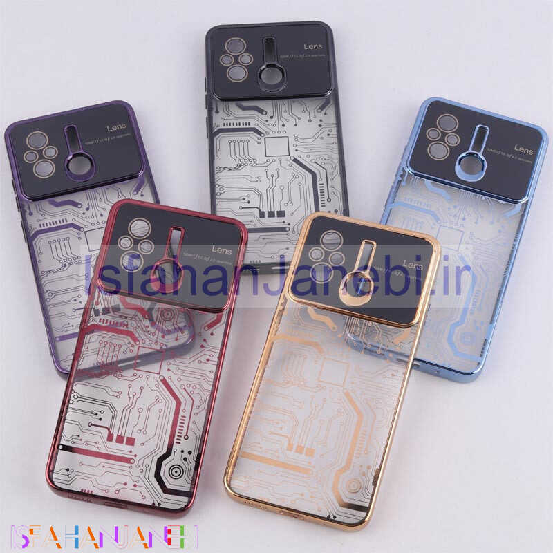 اصفهان جانبی-قاب My Case شفاف طرح دار Lens Aperture محافظ لنزدار Xiaomi Redmi 12C