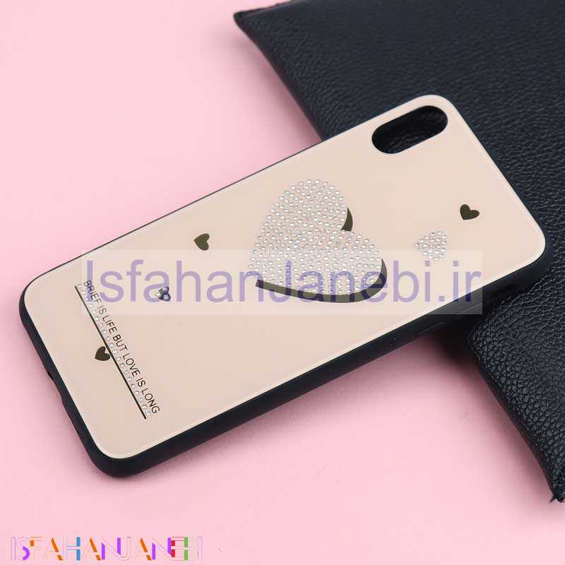 اصفهان جانبی-قاب رزگلد طلایی نگین دار iPhone XS Max کد2