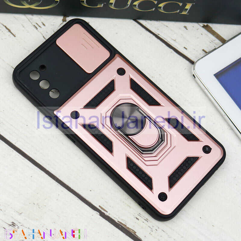 اصفهان جانبی-قاب ضد ضربه محافظ لنزدار کشویی هولدر دار بتمن Samsung A02s