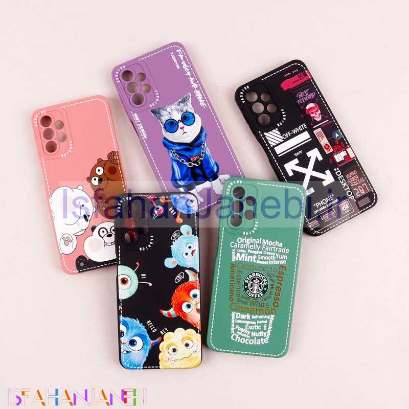 اصفهان جانبی-قاب محافظ لنزدار طرح دوخت Samsung Galaxy A13 4G