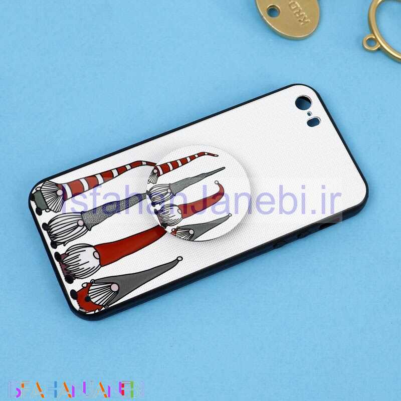 اصفهان جانبی-قاب فانتزی برجسته + پاپ سوکت طرح کوتوله iPhone 5/5s سری D