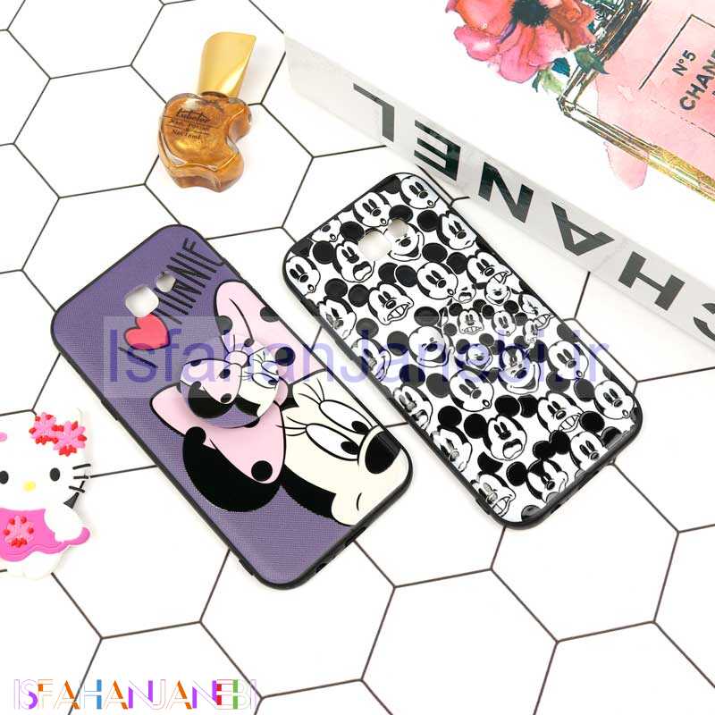 اصفهان جانبی-قاب فانتزی برجسته + پاپ سوکت طرح میکی موس سامسونگ A7 2017 سری D