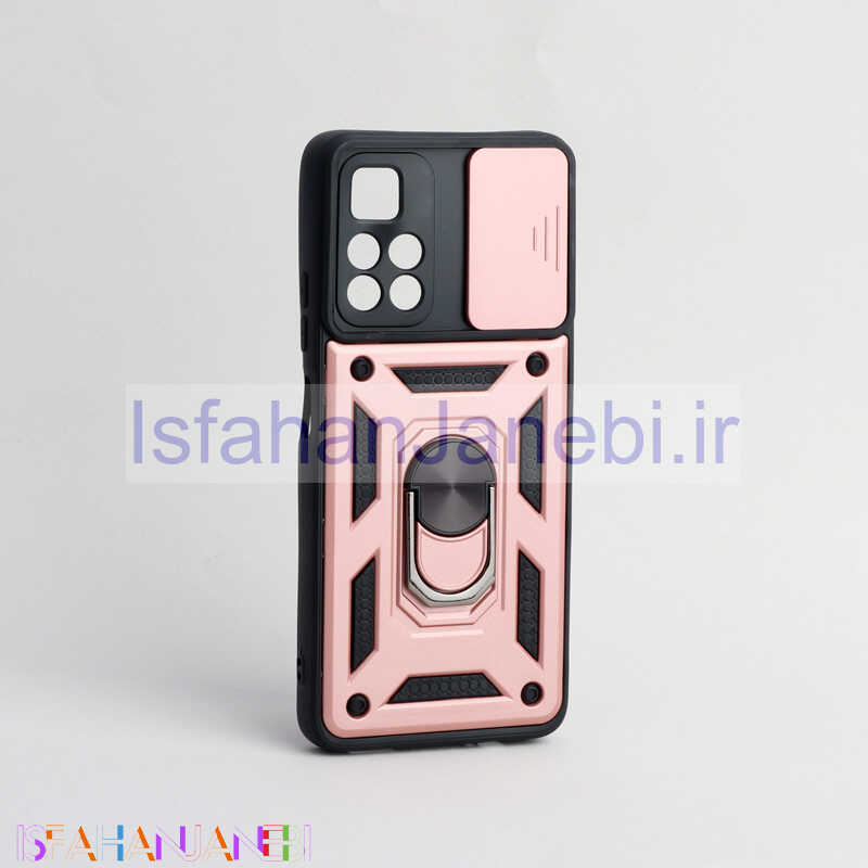اصفهان جانبی-قاب ضد ضربه محافظ لنزدار کشویی هولدر دار بتمن Xiaomi Poco M4 Pro 5G