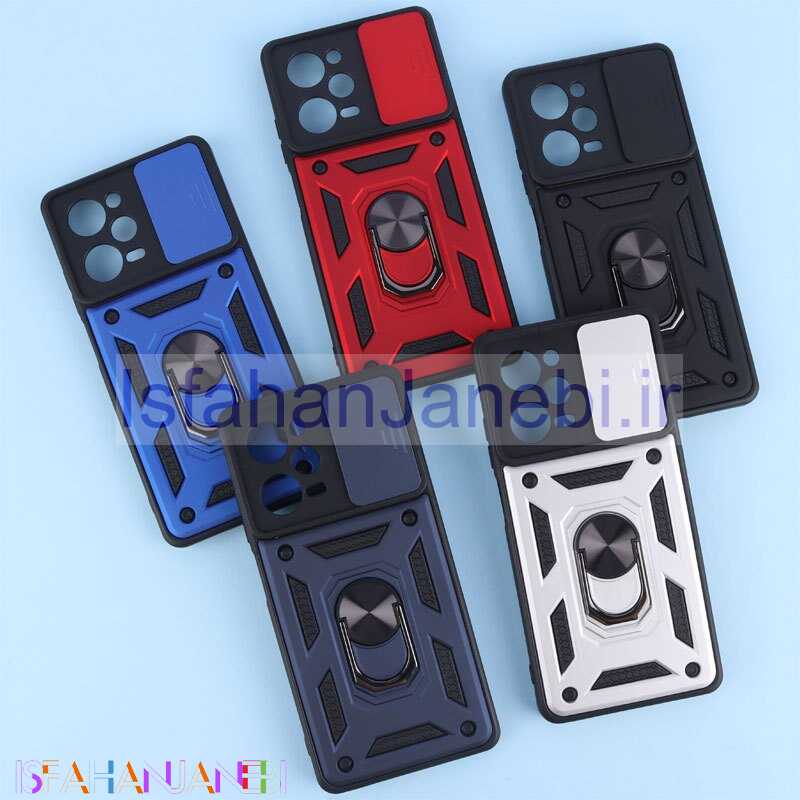 اصفهان جانبی-قاب ضد ضربه بتمنی محافظ لنزدار هولدردار شیائومی Poco X5 Pro