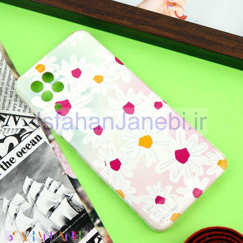 اصفهان جانبی-قاب سیلیکونی محافظ لنزدار طرح گل Samsung Galaxy A22 4G