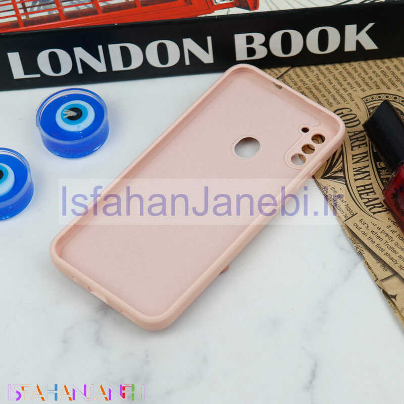 اصفهان جانبی-قاب سیلیکونی عروسکی محافظ لنزدار طرح خرسی صورتی Samsung Galaxy A11