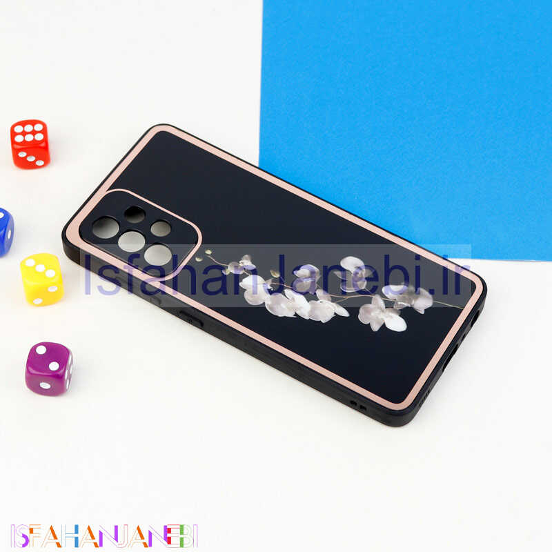 اصفهان جانبی-قاب محافظ لنزدار پشت گلسی طرحدار Samsung Galaxy A52 / A52s سری A