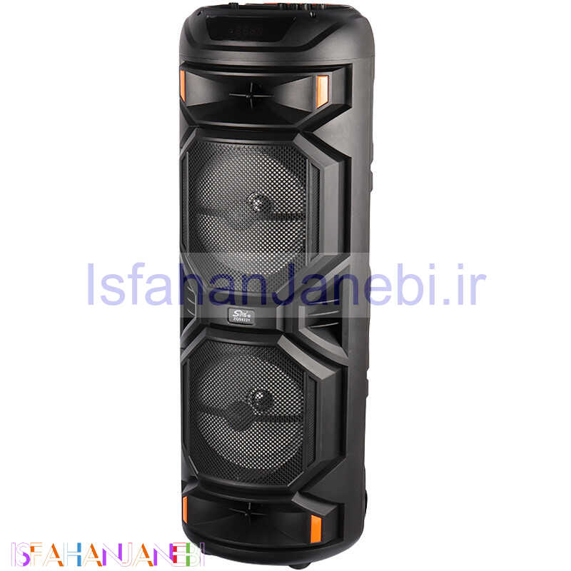 اصفهان جانبی-اسپیکر چمدانی بلوتوثی رم و فلش خور Sing-E ZQS8221 + میکروفون و ریموت کنترل