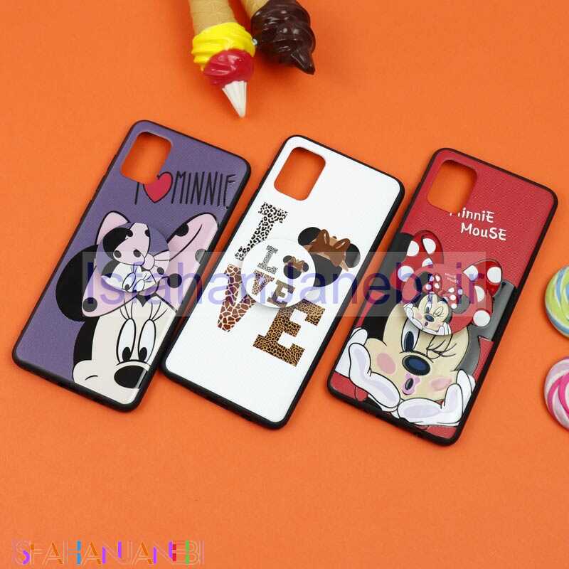 اصفهان جانبی-قاب فانتزی برجسته + پاپ سوکت طرح میکی موس سامسونگ A31 / A51 سری D
