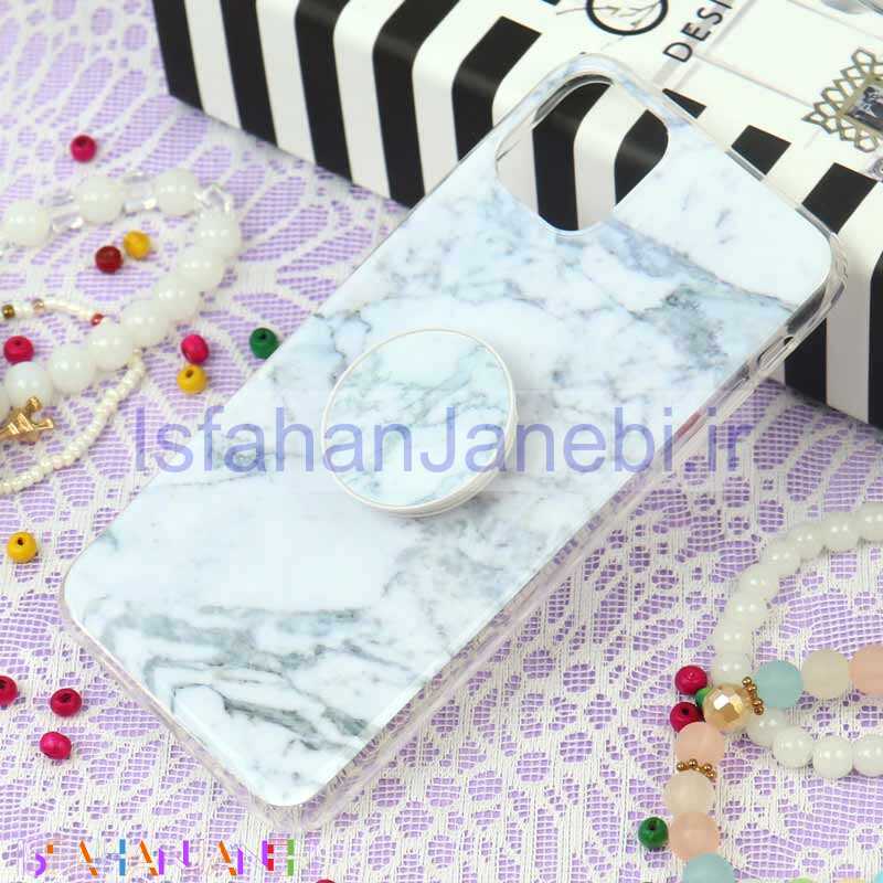 اصفهان جانبی-قاب سوپر IMD دور شفاف پاپ سوکت دار iPhone 11 Pro Max سنگی