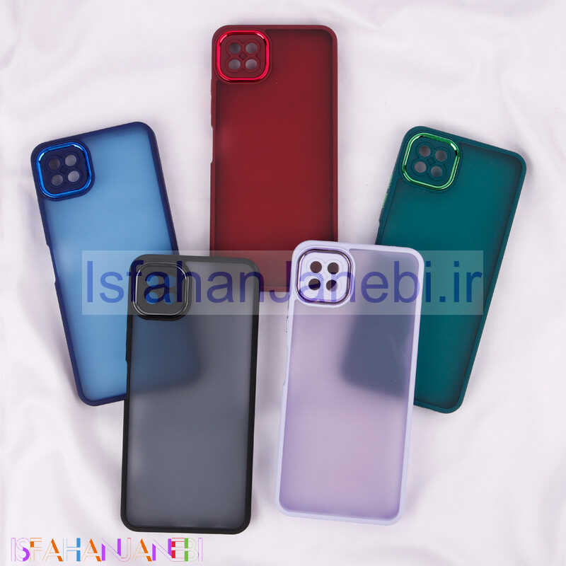 اصفهان جانبی-قاب PC متال ایرون مات محافظ لنزدار Samsung Galaxy A22 5G