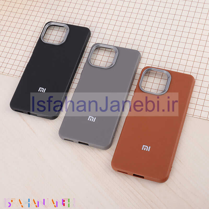 اصفهان جانبی-قاب چرمی ژله ای Leather شیائومی Mi 11 Lite / 11 Lite NE لوگو متال