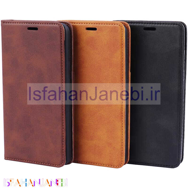 اصفهان جانبی-کیف چرمی Santa Barbara محافظ لنزدار Samsung Galaxy S21 FE 5G