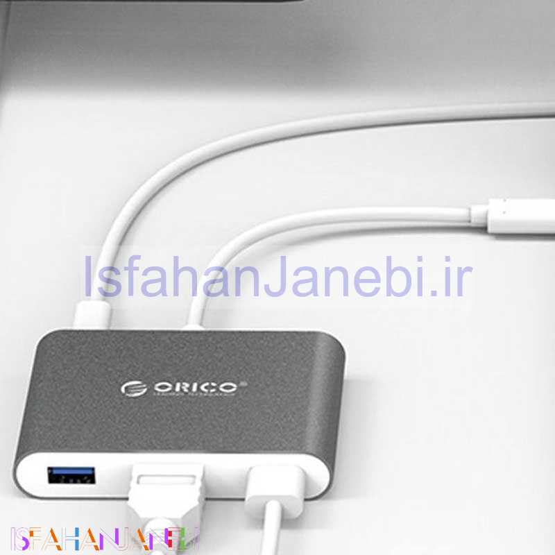 اصفهان جانبی-مبدل اوریکو Orico RCH3A USB3.0/Type-C/HDMI to Type-C