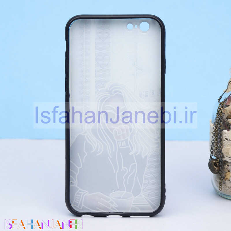 اصفهان جانبی-قاب طرحدار + پاپ سوکت iPhone 6/6s کد3 سری B