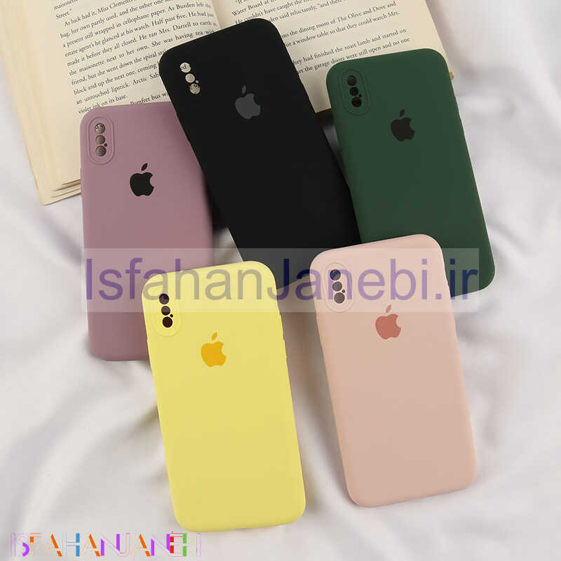 اصفهان جانبی-قاب سیلیکونی اصلی زیربسته آیفون X / XS محافظ لنزدار