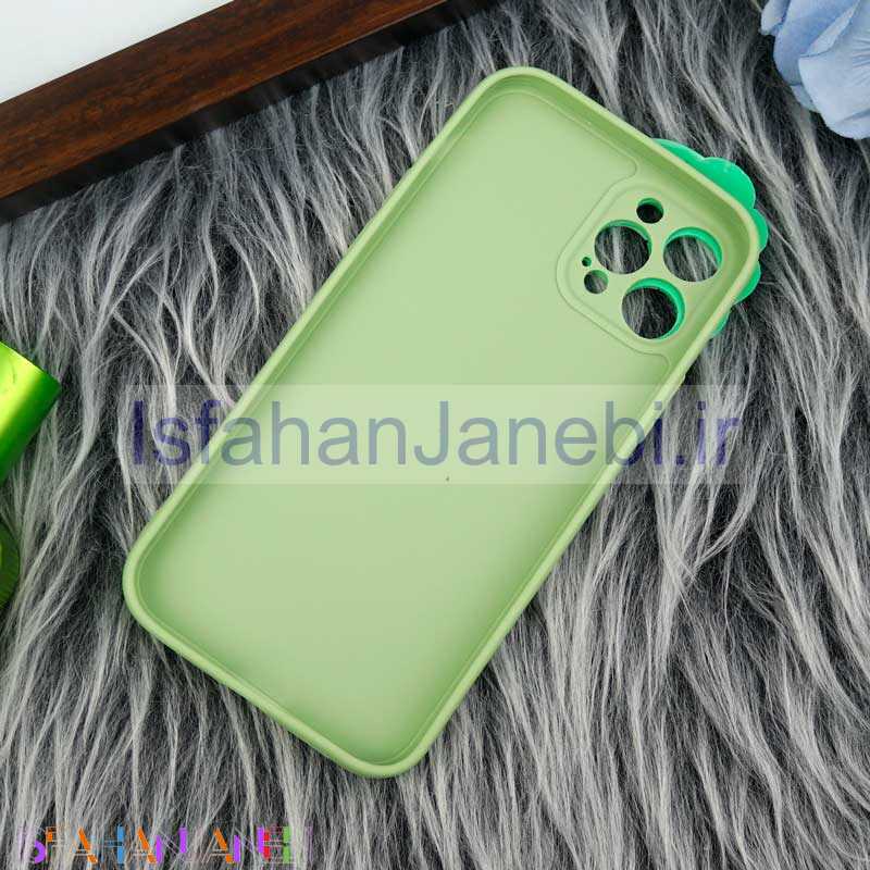 اصفهان جانبی-قاب سیلیکونی عروسکی محافظ لنزدار طرح Dinosaur آیفون iPhone 12 Pro