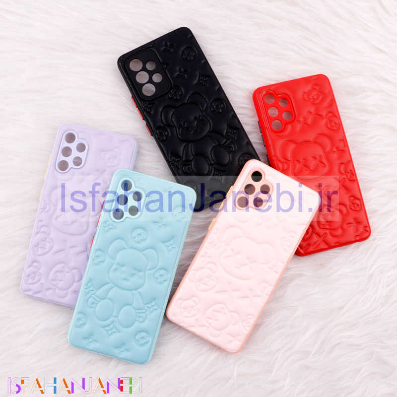 اصفهان جانبی-قاب چرمی پافر Ted محافظ لنزدار Samsung Galaxy A32 4G