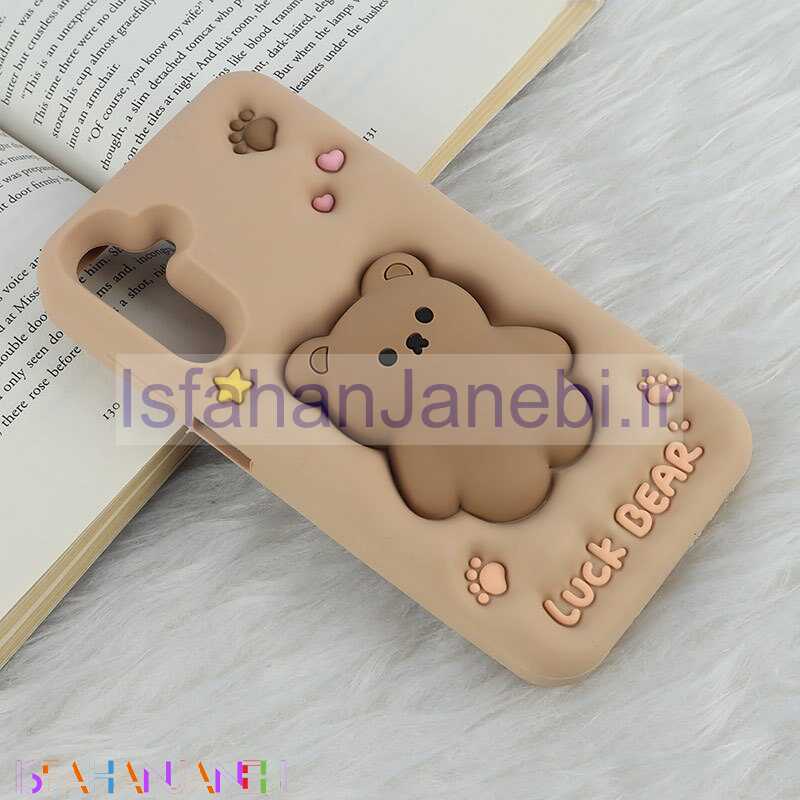 اصفهان جانبی-قاب سیلیکونی فیجت دار سامسونگ Galaxy A15 برجسته طرح Luck Bear