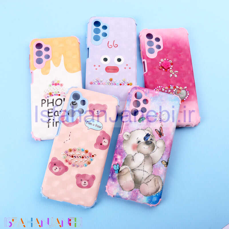 اصفهان جانبی-قاب فانتزی نگین دار کپسولی محافظ لنزدار Samsung Galaxy A13 4G