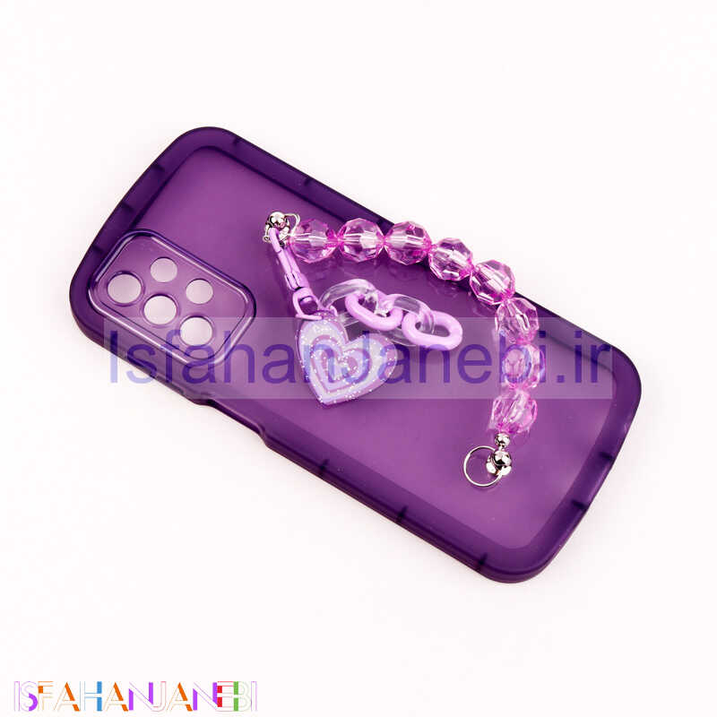اصفهان جانبی-قاب فانتزی محافظ لنزدار + بند آویز سنگی Samsung Galaxy A23