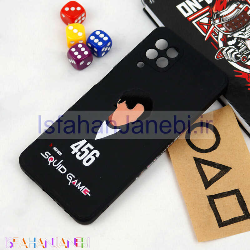 اصفهان جانبی-قاب سیلیکونی محافظ لنزدار طرح اسکویید گیم Samsung Galaxy A22 4G کد 8