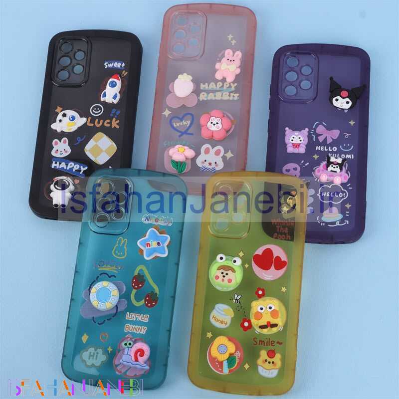 اصفهان جانبی-قاب Fashion Case سامسونگ Galaxy A32 4G عروسک برجسته محافظ لنزدار