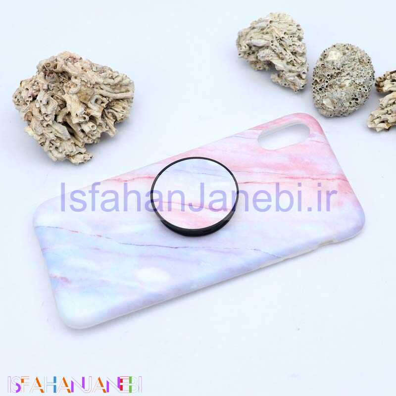 اصفهان جانبی-قاب سنگی پاپ سوکت دار کد1 آیفون iPhone X/XS