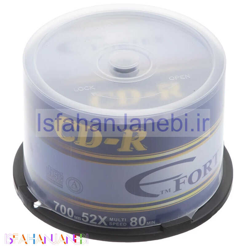 اصفهان جانبی-CD خام فورتکس Fortex بسته 50 عددی