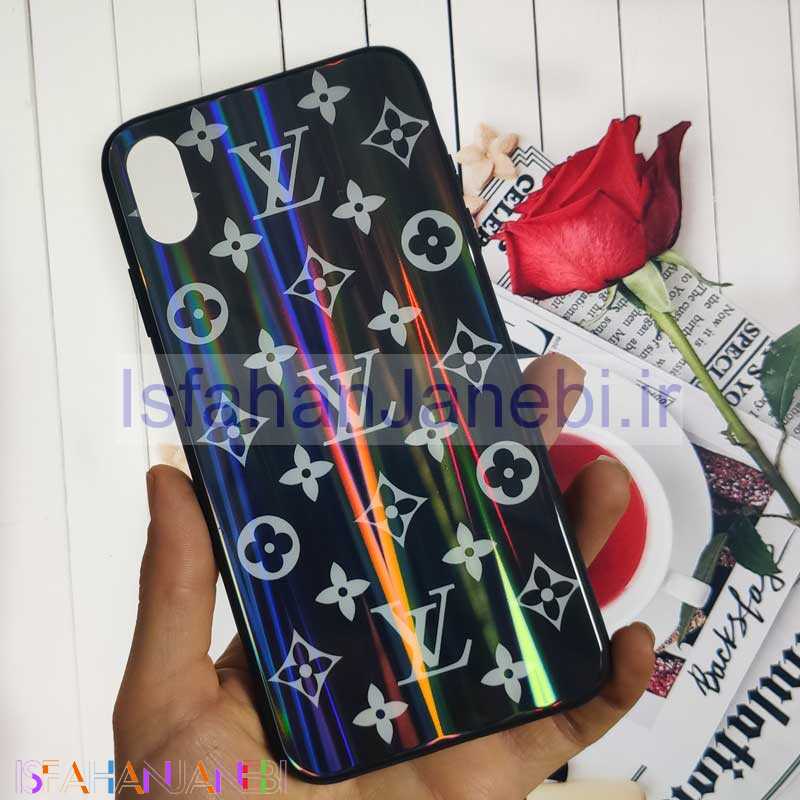 اصفهان جانبی-قاب لیزری پشت گلسی LV آیفون iPhone XS Max