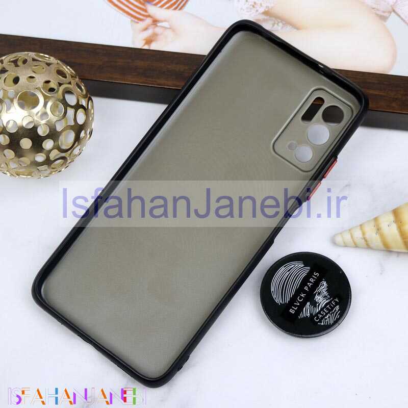 اصفهان جانبی-قاب PC محافظ لنز دار طرح Blvck + پاپ سوکت Xiaomi Poco M3 Pro