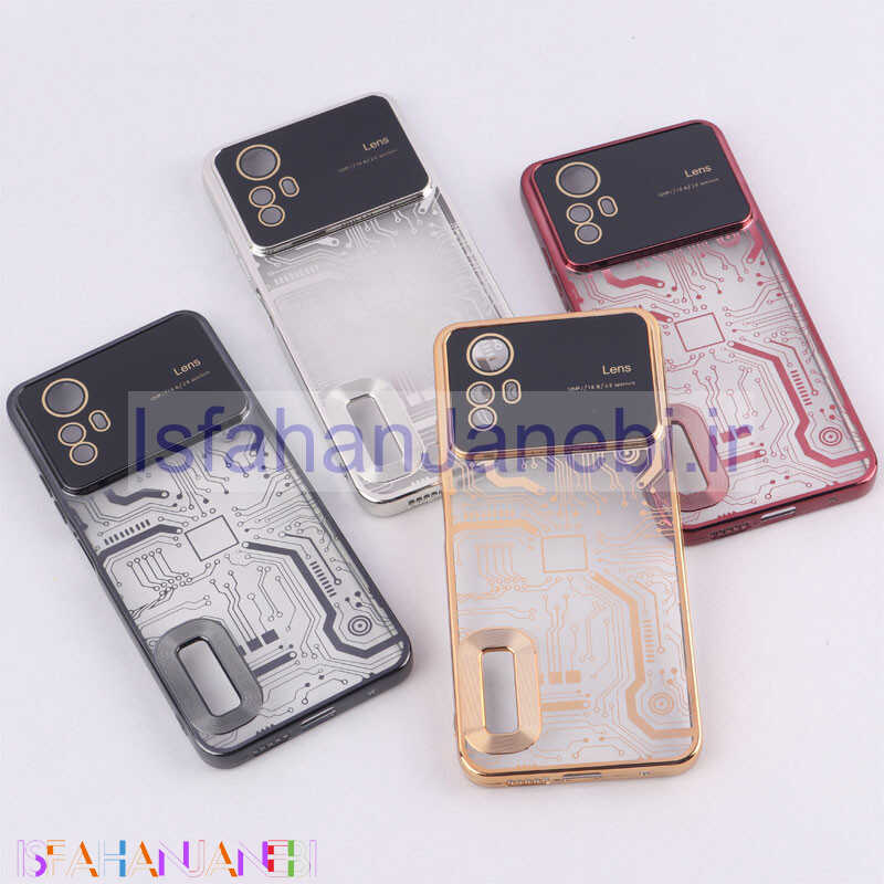 اصفهان جانبی-قاب My Case شفاف طرح دار Lens Aperture محافظ لنزدار Xiaomi Redmi Note 12S