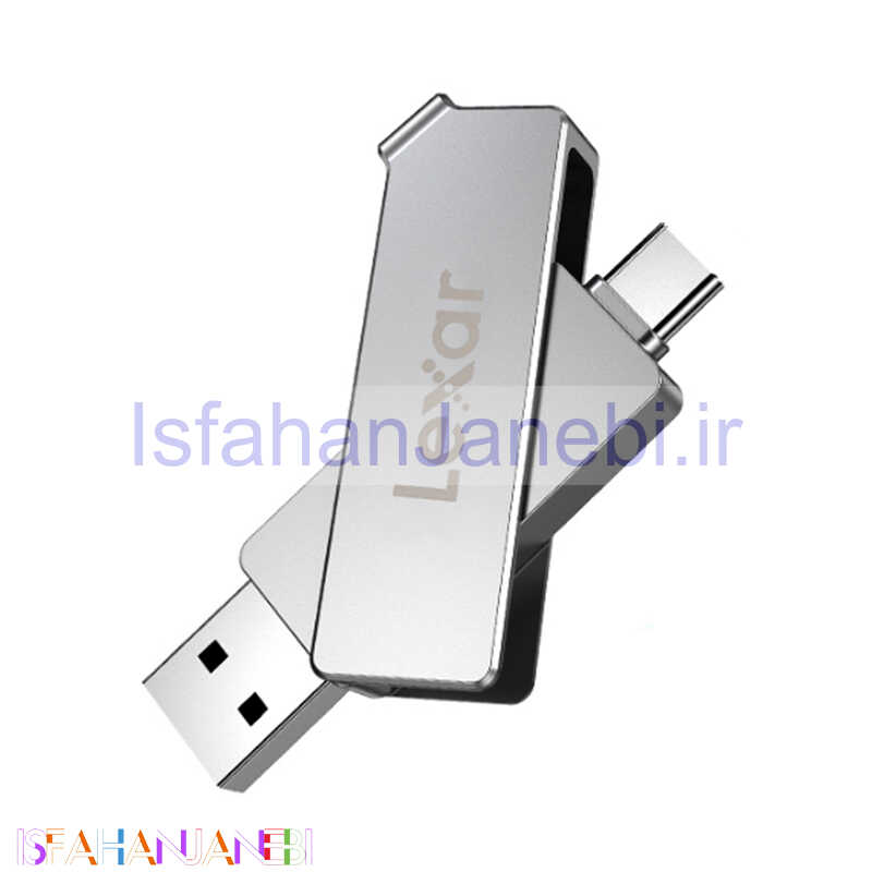 اصفهان جانبی-فلش 32 گیگ لکسار Lexar JumpDrive D30c OTG Type-C USB3.1