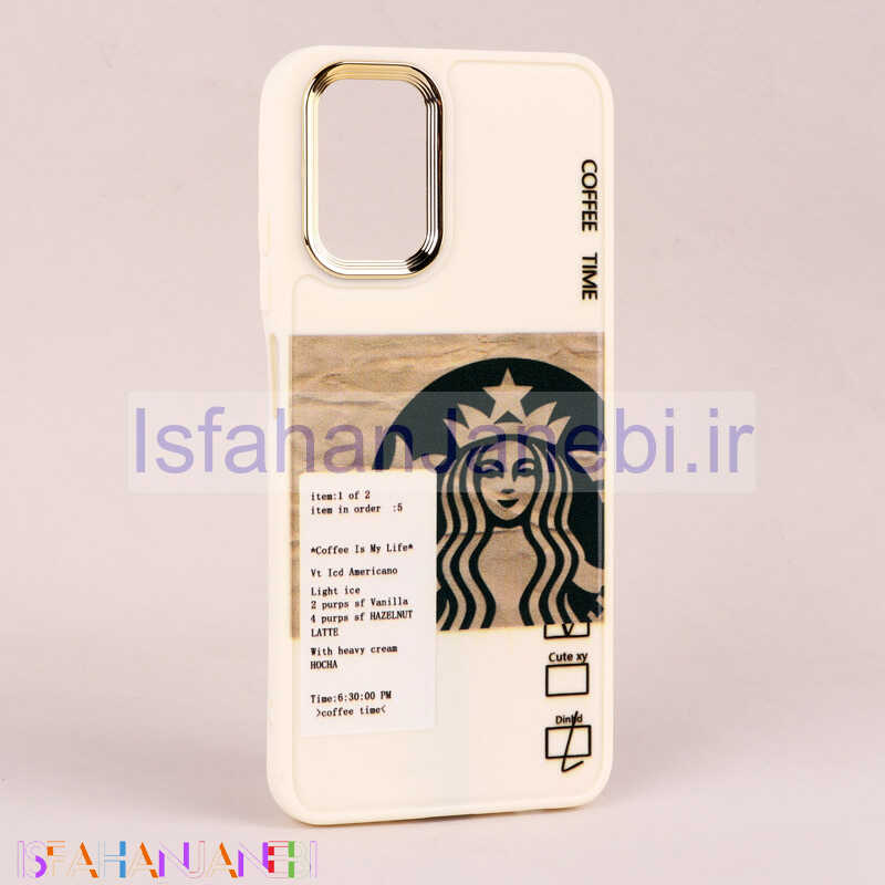 اصفهان جانبی-قاب طرحدار Starbucks دور لنز فلزی Xiaomi Redmi Note 10