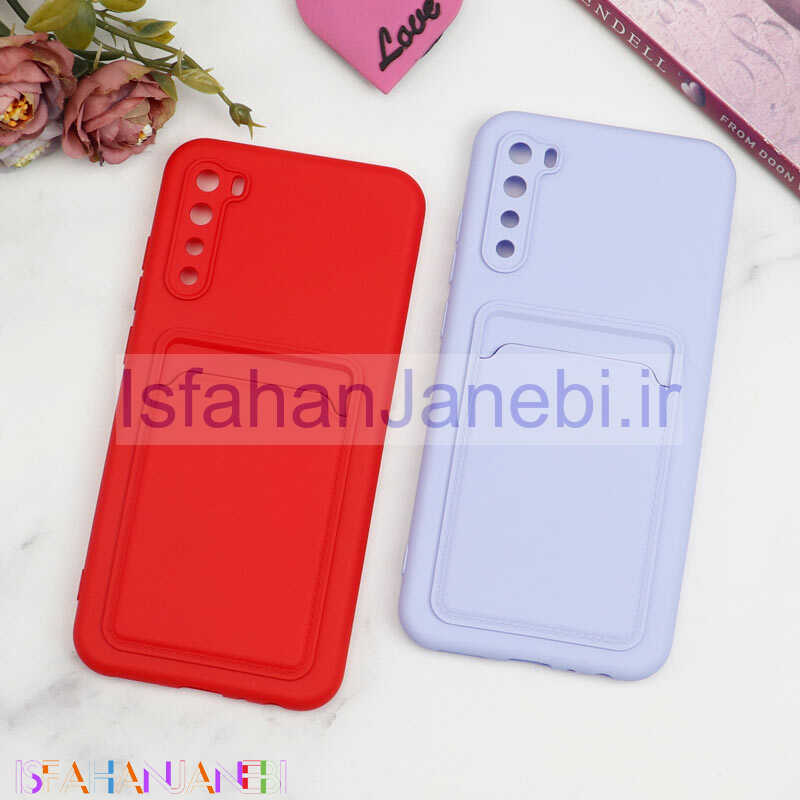 اصفهان جانبی-قاب سیلیکونی جاکارتی دار محافظ لنزدار Xiaomi Redmi Note 8 لایت